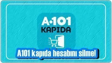 A101 Kapıda Hesabını Silme